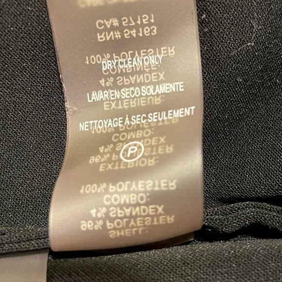 CALVIN KLEIN 3/4 Ruffle Bell Sleeve Oversize Blouse, Black - XL - Picture 7 of 7